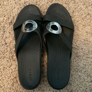 Size 9 croc sandals